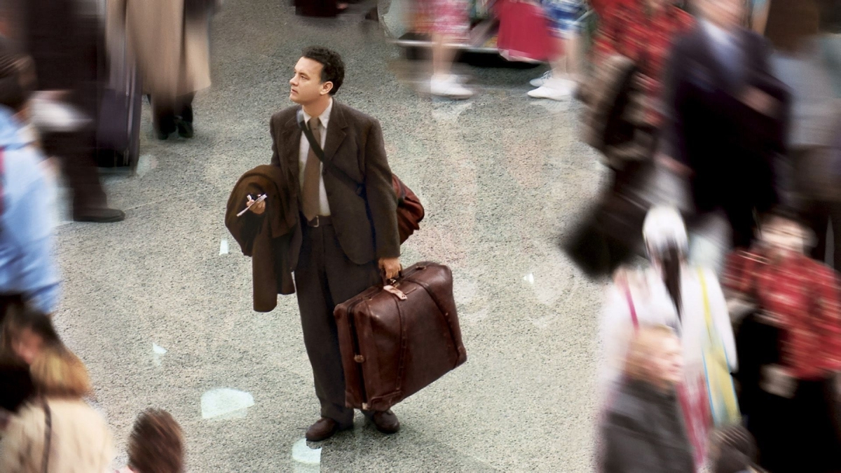 Image of Tom Hanks from the movie 'The Terminal'.